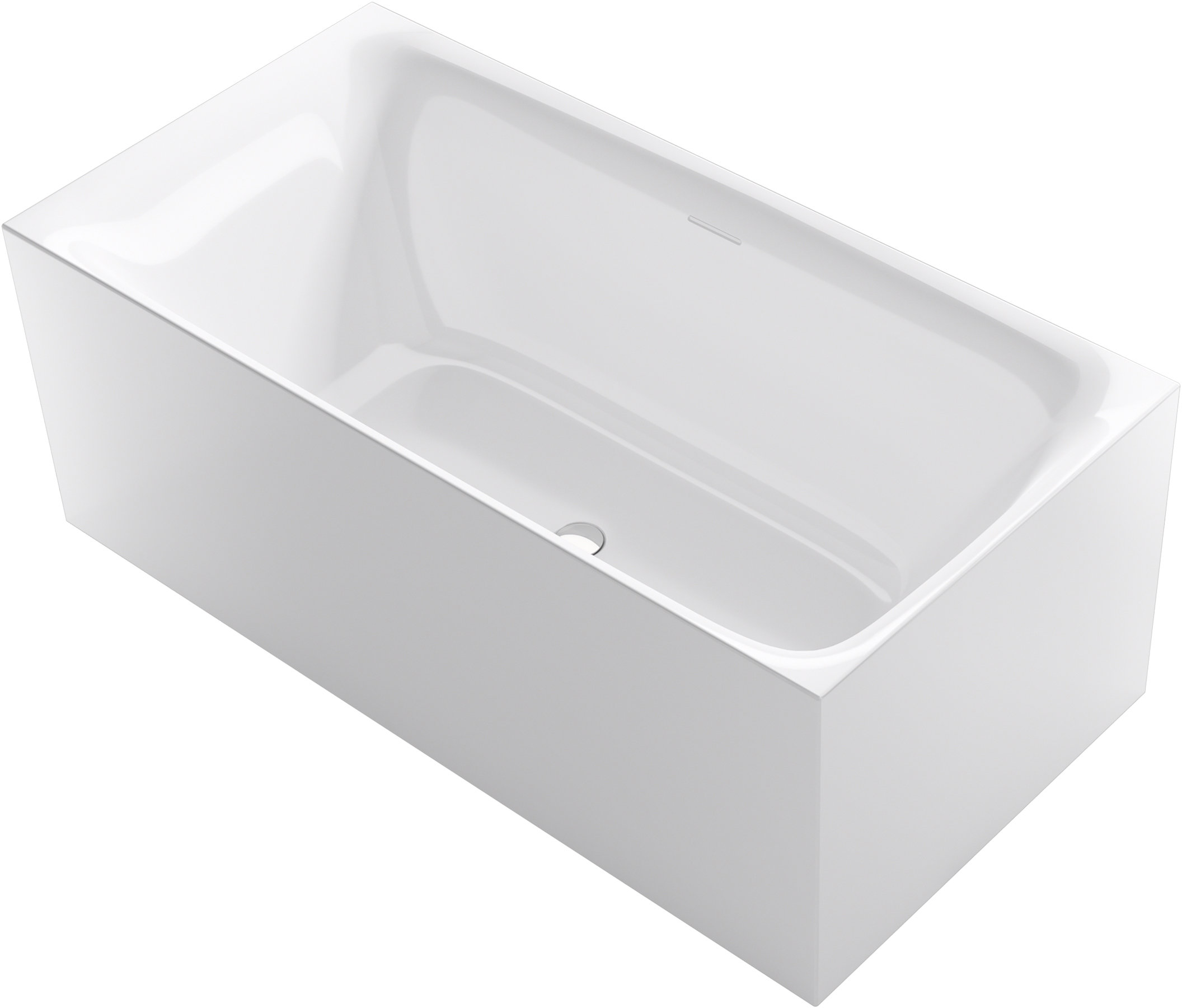 Sterling by Kohler 59" x 30" Freestanding Soaking Bathtub | Perigold